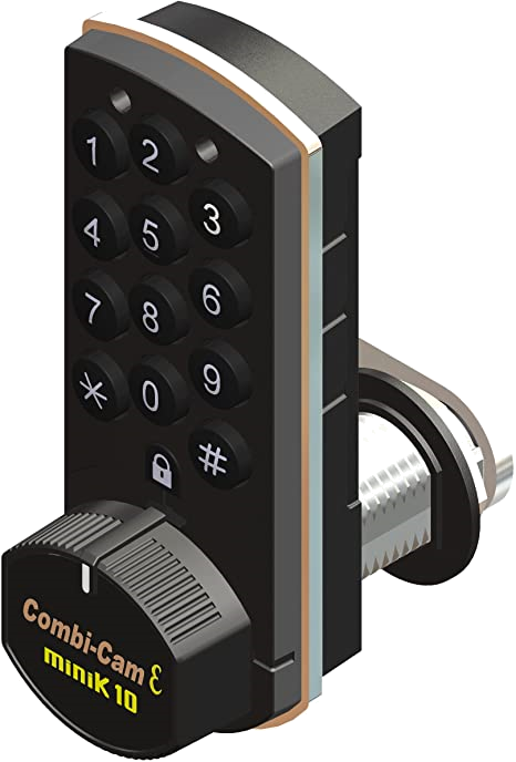 Combi-Cam 7803S FJM Security 4-Dial Combination Cabinet Lock, 1 Pack, Chrome